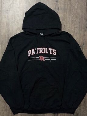 Black Patriots Graphic Hoodie Collegiate Pullover